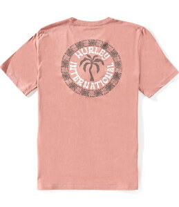 �n�[���[ �����Y �g�b�v�X �V���c Hurley Palm Short Sleeve T-Shirt Phantom Rose