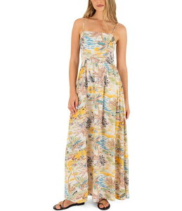 �n�[���[ ���f�B�[�X �g�b�v�X �����s�[�X �v�����g �}�L�V Hurley Scenic Printed Maxi Dress Off-White �I�t�z���C�g