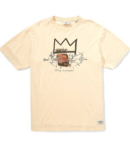�X�R�b�`�A���h�\�[�_ �����Y �g�b�v�X �V���c Scotch & Soda Basquiat Artwork Short Sleeve T-Shirt Eggnog