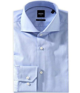 �q���[�S�{�X �����Y �g�b�v�X �V���c �X�����t�B�b�g Hugo Bosslim Fit Structure Spread Collar Dresshirt Light/Pastel Blue �u���[
