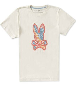 �T�C�R�o�j�[ �����Y �g�b�v�X �V���c �O���t�B�b�N Psycho Bunny Oliver Short Sleeve Graphic T-Shirt Pristine