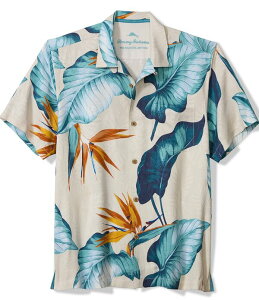 �g�b�~�[�o�n�} �����Y �g�b�v�X �V���c �g�[�� Tommy Bahama Big & Tall Garden Of Hope And Courage Short Sleeve Woven Camp Shirt Bleached Sand �T���h