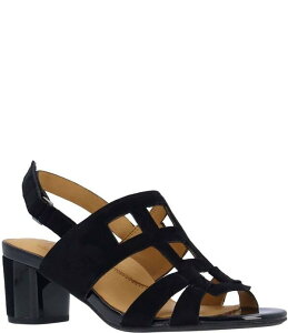 �����[���h�s�[�h ���f�B�[�X �V���[�Y �q�[�� �T���_�� �X�G�[�h L'Amour Des Pieds Marise Suede Slingback Block Heel Sandals Black �u���b�N