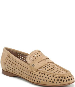 �i�`�����C�U�[ ���f�B�[�X �V���[�Y �p���v�X�G�[�h ���[�t�@�[ Naturalizer Bloom Perforated Suede Penny Loafers Dune Dust