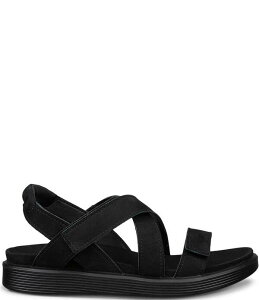 �G�R�[ ���f�B�[�X �V���[�Y �p���v�X �T���_�� �X�G�[�h ECCO Women'soft Crosstrap Suede Slingback Sandals Black �u���b�N