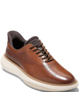 �R�[���n�[�� �����Y �V���[�Y �I�b�N�X�t�H�[�h Cole Haan Men's Grand Phaze Quick-On Oxfords British Tan/Dark Natural/Ivory �A�C�{���[