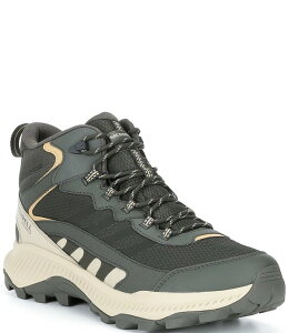 ������ �����Y �V���[�Y �u�[�c�E���C���u�[�c ���U�[ Merrell Men'speed Strike 2 Leather Mid Waterproof Boots Beluga