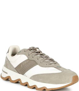 �\���� �����Y �V���[�Y �X�j�[�J�[ �X�G�[�h ���U�[ Sorel Men's Kinetic Ember Suede Leather Sneakers Bleached Ceramic KhakiI �J�[�L