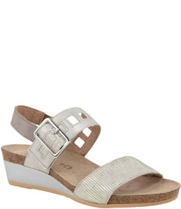 �i�I�g ���f�B�[�X �V���[�Y �T���_�� Naot Dynasty Wedge Slingback Sandals Platinum