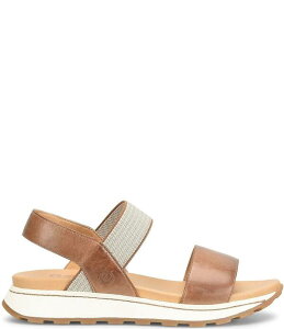 �{�[�� ���f�B�[�X �V���[�Y �p���v�X �T���_�� �A���N�� ���U�[ Born Mimi Banded Leather Slingback Ankle Wrap Sandals Brown �u���E��