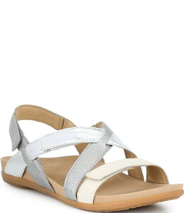 �_���X�R ���f�B�[�X �V���[�Y �T���_�� ���U�[ Dansko Jacklyn Leather Slingback Hook-and-Loop Sandalsilver Multi �V���o�[