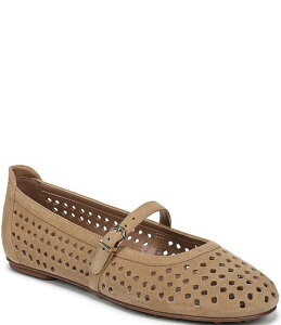 �i�`�����C�U�[ ���f�B�[�X �V���[�Y �p���v�X�G�[�h Naturalizer Aria Perforated Suede Mary Jane Flats Dune Dust