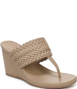 �t�����R�T���g ���f�B�[�X �V���[�Y �T���_�� Sarto by Franco Sarto Talea Braided Wedge Thong Slide Sandals Mocha ���J
