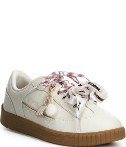 �\���� ���f�B�[�X �V���[�Y �X�j�[�J�[ ���U�[ ���S Sorel Women's Ona Drift LX Leather Logo Charm Low Profile Sneakers Chalk/Gum �`���[�N