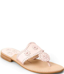 �W���b�N���W���[�X ���f�B�[�X �V���[�Y �T���_�� ���U�[ Jack Rogers Jacks Leather Woven Detail Thong Sandals Pink Marshmallow �s���N