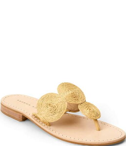 �W���b�N���W���[�X ���f�B�[�X �V���[�Y �T���_�� Jack Rogers Margo Straw Flathong Sandals Natural