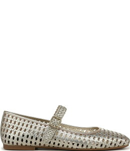 �o�C�I�j�b�N ���f�B�[�X �V���[�Y �p���v�X ���U�[ Vionic Alameda Woven Leather Mary Jane Flats Gold �S�[���h