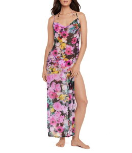 �X�e�B�[�u �}�f�� ���f�B�[�X �g�b�v�X �����s�[�X ���b�V�� �}�L�V Steve Madden Dazey Fields Mesh Maxi Dresswim Cover-Up Multi �}���`�J���[