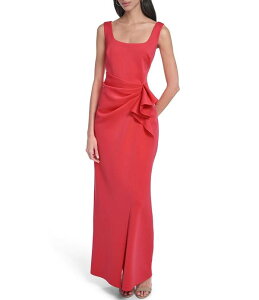 ���B���X�J���[�g ���f�B�[�X �g�b�v�X �����s�[�X �m�[�X���[�u Vince Camuto Scoop Neck Sleeveless Gown Coral �R�[����