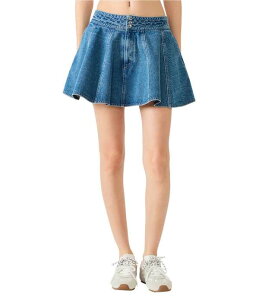 �X�e�B�[�u �}�f�� ���f�B�[�X �{�g���X�J�[�g �~�j �f�j�� Steve Madden Lilliany Flaredenimini Skirt Aruba Blue �u���[