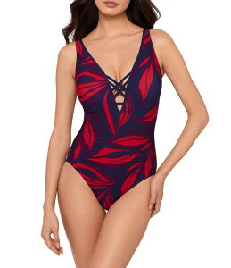 �}�W�b�N�X�[�c ���f�B�[�X �g�b�v�X �����s�[�X ���[�X Magicsuit Rossobleu Ally Lace-Uplunge One Piece Swimsuit Multi �}���`�J���[