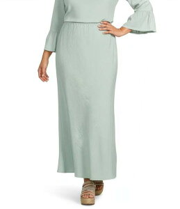 �u���C�� �E�H�[�J�[ ���f�B�[�X �{�g���X�J�[�g �v���X�T�C�Y ���l�� �}�L�V Bryn Walker Plusize Coordinating Light Linen Bias Maxi Skirt Mist