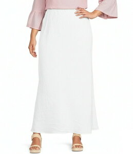 �u���C�� �E�H�[�J�[ ���f�B�[�X �{�g���X�J�[�g �v���X�T�C�Y ���l�� �}�L�V Bryn Walker Plusize Coordinating Light Linen Bias Maxi Skirt White �z���C�g