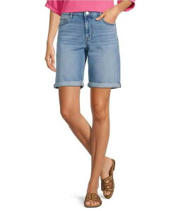�R�[�h �u���[ ���f�B�[�X �{�g���X �n�[�t�p���c�E�V���[�c �V���[�g�p���c �f�j�� Code Bleu Soho Stretch Denimid Rise Cuffed Bermuda Shorts Georgia Wash �f�j��