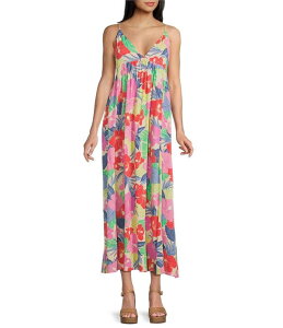 ���b�v�J�[�� ���f�B�[�X �g�b�v�X �����s�[�X �t�����[�� �}�L�V �t�����[ Rip Curl Party Pack Floral Maxi Dress Multi �}���`�J���[