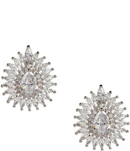 �Z�U���k ���f�B�[�X �A�N�Z�T���[ �s�A�X�E�C�������O C by Cezanne Mix Stone Halo Teardrop Earringsilver/CZ �V���o�[
