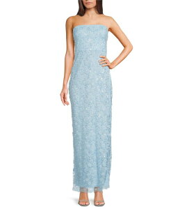 �����Y ���f�B�[�X �g�b�v�X �����s�[�X �V�t�H�� A ���C�� �X�g���b�v���X �}�L�V Lulus Fields Chiffon Strapless A-Line Maxi Dress Light Blue �u���[