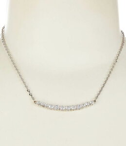 �Z�U���k ���f�B�[�X �A�N�Z�T���[ �l�b�N���X�E�`���[�J�[ ���[�X C by Cezanne CZ Frontal Bar Collar Necklace Silver �V���o�[