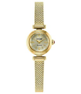 �V�`�Y�� ���f�B�[�X �A�N�Z�T���[ �r���v ���b�V�� T�V���c Citizen Women's Classic Fio Two Hand Gold Tone Stainlessteel Mesh Bracelet Watch Gold �S�[���h