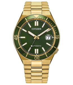 �V�`�Y�� ���f�B�[�X �A�N�Z�T���[ �r���v T�V���c Citizen Men's Tsuyosautomatic Gold Tone Stainlessteel Bracelet Watch Gold �S�[���h
