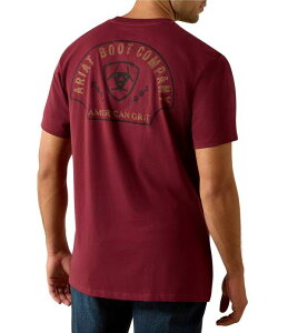�A���A�g �����Y �g�b�v�X �V���c Ariat Shell Game Short Sleeve T-Shirt Red ���b�h