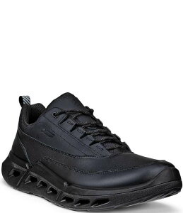 �G�R�[ �����Y �V���[�Y �X�j�[�J�[ ���U�[ ECCO Men's BIOM 720 Low GTXS Leather Sneakers Black/Black/Black �u���b�N
