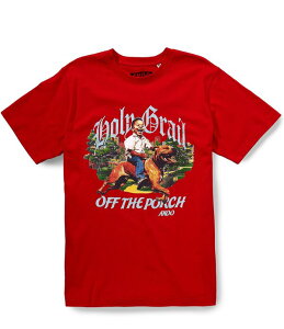 �A�N�[ �����Y �g�b�v�X �V���c �N���[�l�b�N AKOO Short Sleeve Standard Fit Crewneck Rider T-Shirt Red ���b�h