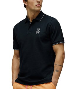�T�C�R�o�j�[ �����Y �g�b�v�X �V���c Psycho Bunny Oliver Pique Short Sleeve Polo Shirt Black �u���b�N