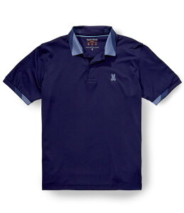 �T�C�R�o�j�[ �����Y �g�b�v�X �V���c Psycho Bunny Onyx Sport Performance Short Sleeve Polo Shirt Evening Blue �u���[