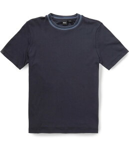 �q���[�S�{�X �����Y �g�b�v�X �V���c Hugo Boss Thompson 232 Short Sleeve T-Shirt Dark Blue �u���[