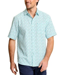 �g�b�~�[�o�n�} �����Y �g�b�v�X �V���c �g�[�� Tommy Bahama Big & Tall Nova Wave Flock Ito You Short Sleeve Woven Shirt Scandia Blue �u���[