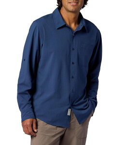 �}�[���b�g �����Y �g�b�v�X �V���c Marmot AirExchange Long Sleeve Woven Shirt Nightfall Navy �l�C�r�[