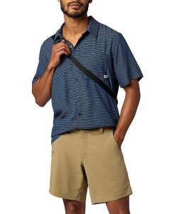 �}�[���b�g �����Y �g�b�v�X �V���c Marmot Eldridge Novelty Stripe Short Sleeve Woven Shirt Space Stripe �X�g���C�v