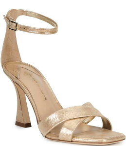 �A���g�j�I �����[�j ���f�B�[�X �V���[�Y �T���_�� ���U�[ Antonio Melani Dalia Leather Cross Bandressandals Glimmer Gold �S�[���h
