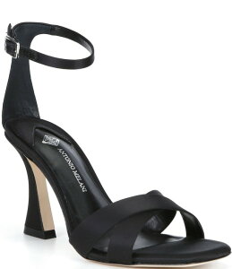 �A���g�j�I �����[�j ���f�B�[�X �V���[�Y �T���_�� �T�e�� Antonio Melani Dalia Satin Cross Bandressandals Black �u���b�N