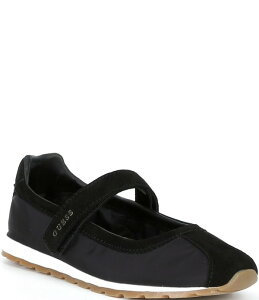 �Q�X ���f�B�[�X �V���[�Y �X�j�[�J�[ Guess Treece Mary Jane Ballerina Sneakers Black �u���b�N