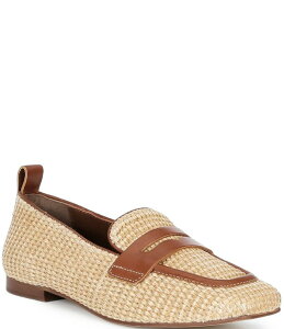�h�i���h�v���l�[�� ���f�B�[�X �V���[�Y �X���b�|���E���[�t�@�[ Donald Pliner Najma Woven Raffia Loafersaddle