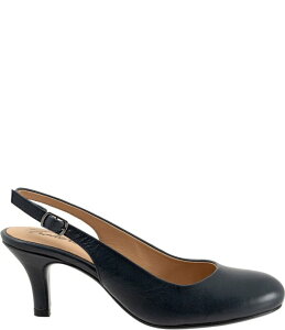 �g���b�^�[�Y ���f�B�[�X �V���[�Y �p���v�X ���U�[ Trotters Lexi Leather Slingback Pumps Navy �l�C�r�[