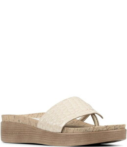 �h�i���h�v���l�[�� ���f�B�[�X �V���[�Y �T���_�� ���U�[ Donald Pliner Fifi Croco Embossed Patent Leather Thong Wedge Sandals Foam