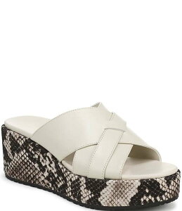 �o�C�I�j�b�N ���f�B�[�X �V���[�Y �T���_�� �v�����g ���U�[ Vionic Dawn Leather Snake Print Wedge Sandals Cream Snake �N���[��